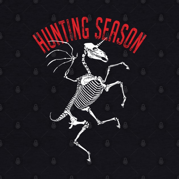 Unicorn Hunting Season Skeleton by Grandeduc
